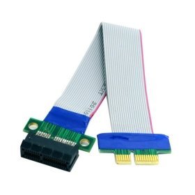 ChenYang PCI-E Express 1X Slot Riser Card Extender Extension Ribbon Flex Relocate Cable 20cm