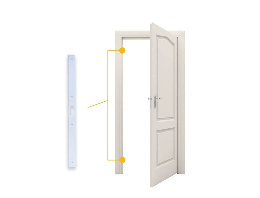 Armor Concepts Fix-A-Jamb Door Jamb Security Reinforcement and Frame Repair Kit for Interiors - White