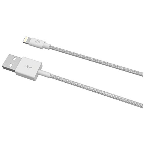 Griffin 1m Charge/Sync Cable, Braided Lightning - Silver