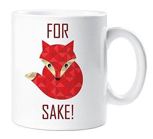 LBS4ALL Red For Fox Sake Mug Funny Gift Cup Ceramic Novelty Fathers Day Gift