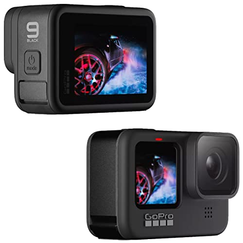 high speed camera 10000 fps - GoPro HERO9 Black - E-Commerce Packaging - Waterproof Action Camera with Front LCD and Touch Rear Screens, 5K Ultra HD Video, 20MP Photos, 1080p Live Streaming, Webcam, Stabilization