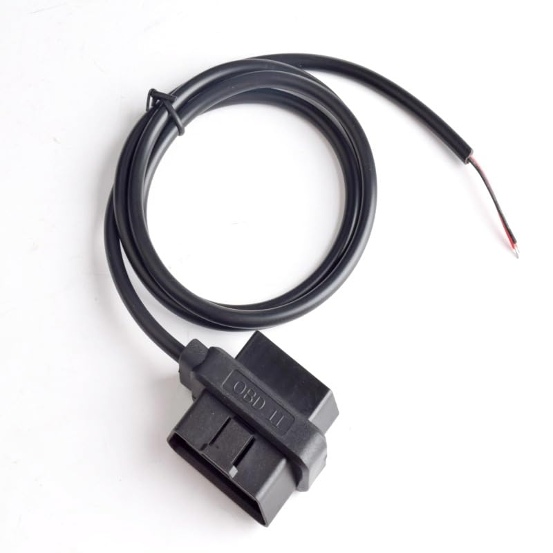 Ranoff OBD-II OBD2 16 Pin Male/Female Pass Through to to End Open Plug Wire Round Extension Connector Diagnostic Cable Pigtaiil Cable 40inch