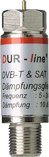 Dur-Line Attenuator 10 dB for cable DVBT and satellite areas with excellent linear frequency response