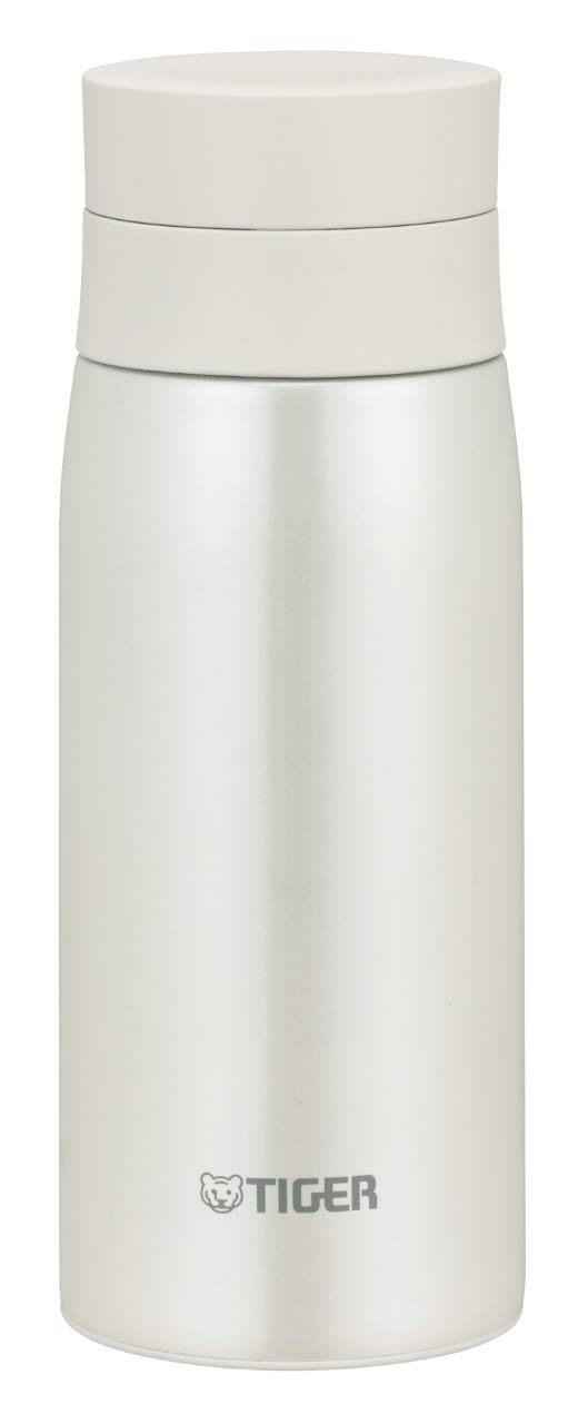 Tiger Stainless Steel Flask Bottle, Vacuum Insulated Double Wall, Cream White, 350 ml, MCY-A035