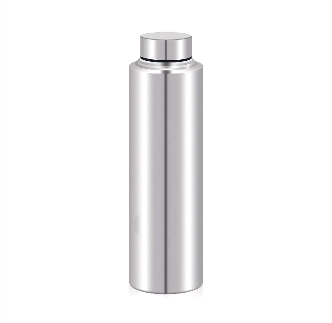 ProKart Premium Stainless Steel Water Bottle 1 Litre (1000ml) | Leak Proof, Durable & Rust Proof | Non-Toxic & BPA Free Steel Bottles 1+ Litre | Premium Gym Thermo Bottle (Silver, Pack Of 1 Bottle)