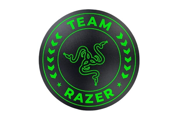 Team Razer Floor Mat, Room and Gaming Chair Accessory for Esports - Black/Green