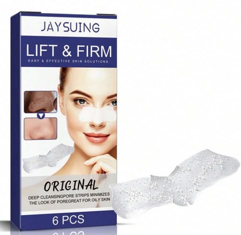 JAYSUING 6pcs Deep Cleansing Pore Patch Deep Cleansing Nose Blackhead Closing Pore Tightening Nose Patch