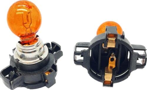 MSA 2 x PY24W Amber Indicator Bulbs Replacement 12v 24w Turn Signal