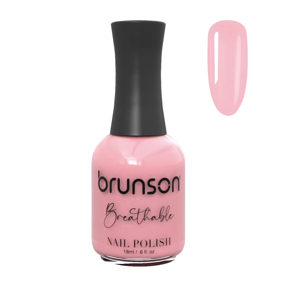 Brunson Breathable Vegan Nail Polish Water and Air Permeable for Healthy Nail | Halal Certified Nail Polish 18ml BH401