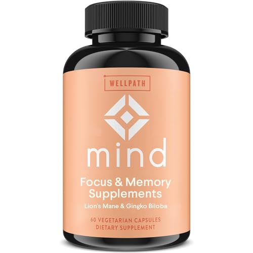 WellPath Mind Brain Supplement with Lion's Mane - Natural Formula