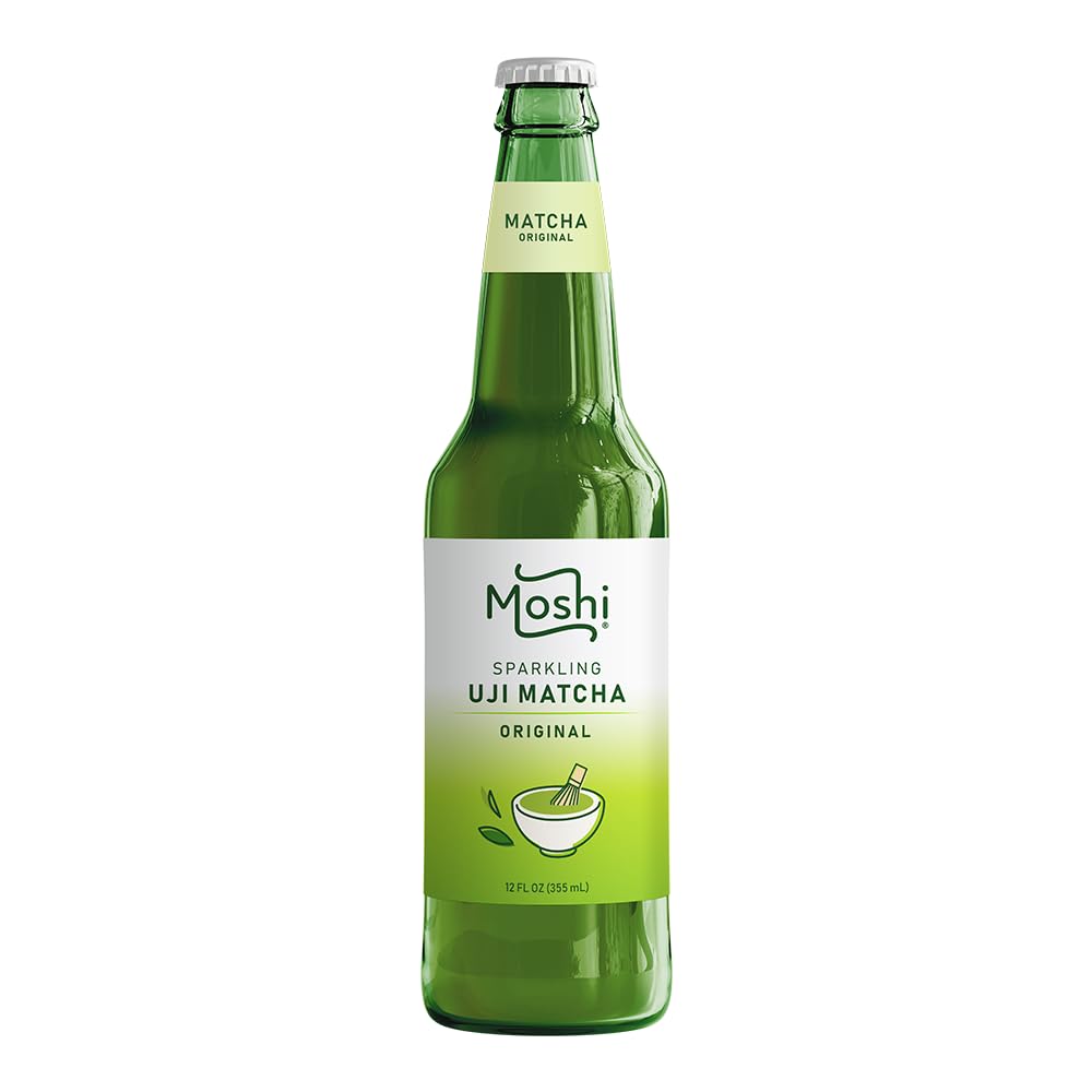 Moshi Sparkling Drinks - Original Matcha (12 Bottles)