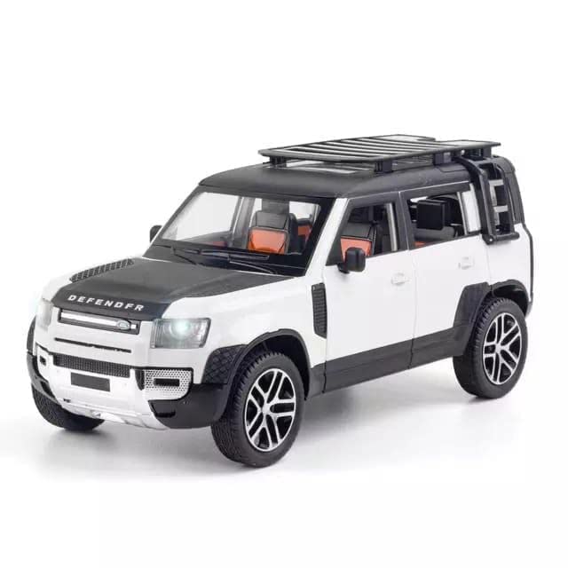 Vve Exclusive Alloy Metal Pull Back Die-Cast Car Scale Model With Sound Light Mini Auto Toy For Kids (Land Rover) - Black