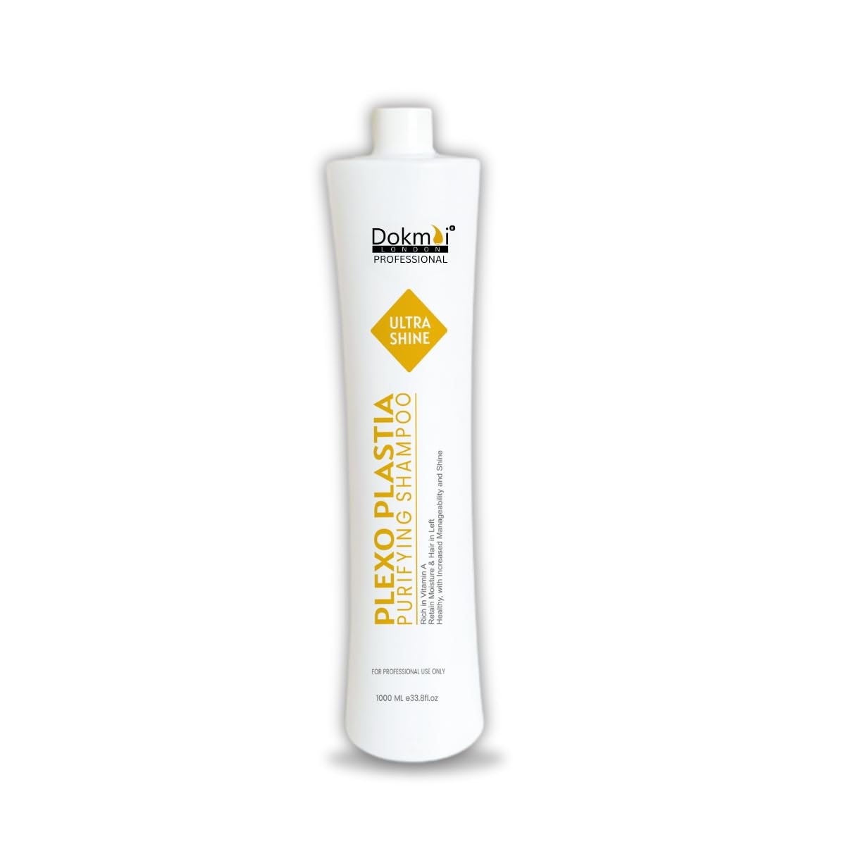 Dokmai London Professional | ULTRA SHINE PLEXO PLASTIA | PURIFYING SHAMPOO | Healthy, with Increased Manageability and Shine | | for professional use only | 1000 ml