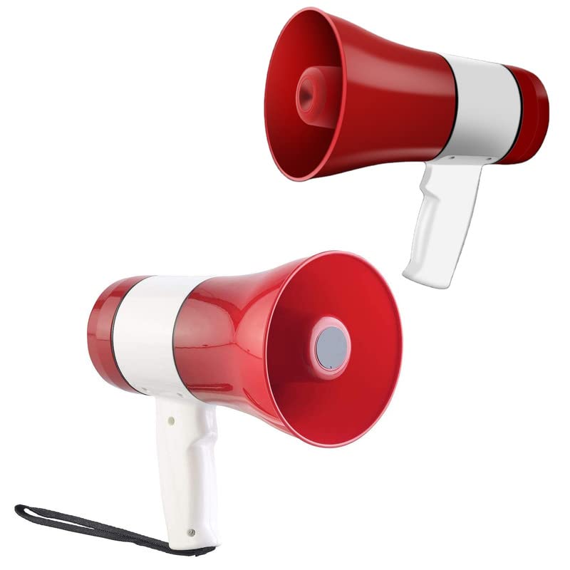 ExxeloBuy 1 GET 1 - Portable Handheld Megaphone for Announcement with Recorder, Portable Handheld Megaphone for Announcement with Recorder (12 Months Warranty)