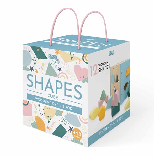 Sassi Book And Wooden Toys Shapes Cube