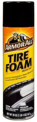 Armor All Tire Foam, Tire Cleaner Spray for Cars, Trucks, Motorcycles, 20 Oz Each, 1.25 Pound (Pack of 1)