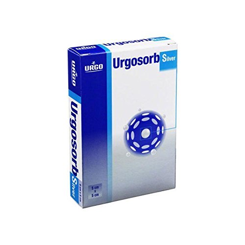 UrgosorbSilver Dressing 10cm x 20cm x 5 Sterile Absorbent Anti-bact Alginate