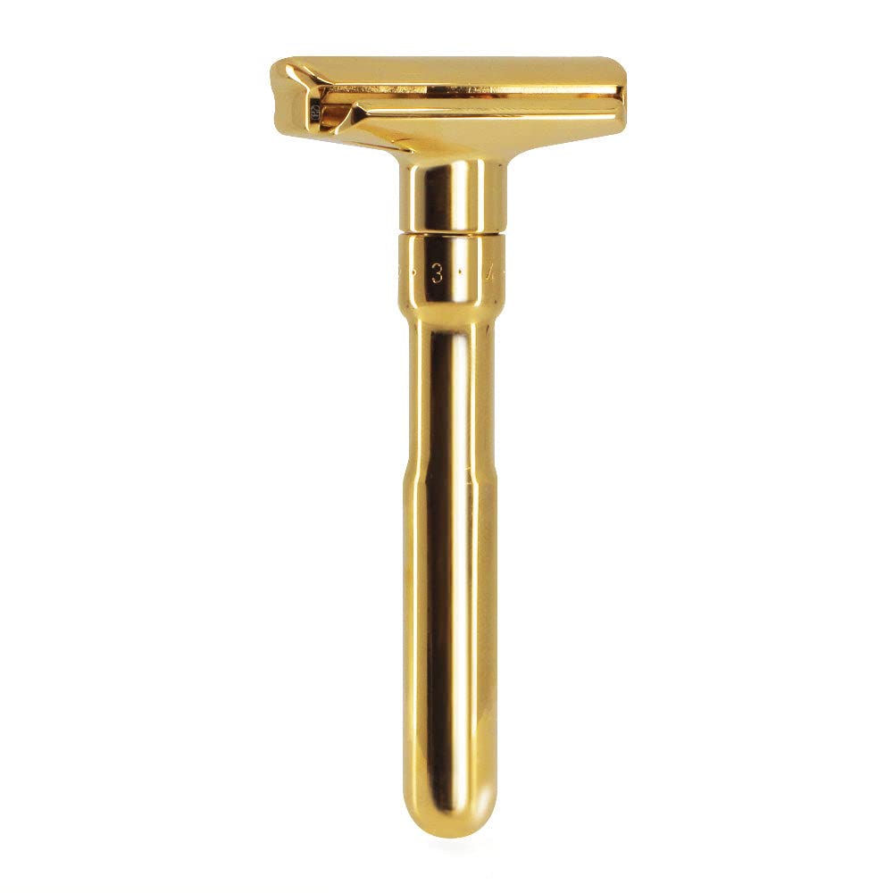 MERKURAdjustable Futur Safety Razor Gold Plated 702