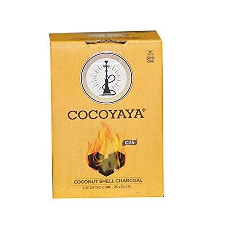 COCOYAYA Coconut Charcoal for Shisha Hookah 250Gm (36 Pcs)