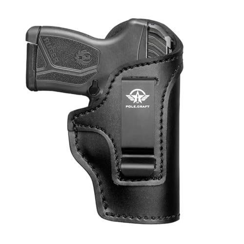  IWB Leather Gun Holsters For Small Pistols : Ruger LCP380 LCP MAX LCPII- Sig Sauer P365 P238 P938 - Walther PPK 380 CCP - S&W Bodyguard 380 - Beretta Pico - Kahr P380 - Micro-Compact Sub-compact Right