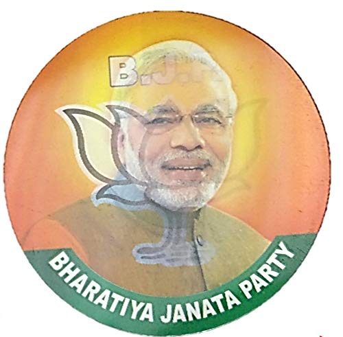 Selling Uniqness UNIq BJP/Bhartiya Janta Party 3D Logo 3D Symbol 3D Sticker of Mr Narendra Modi & BJP Election Symbol – Lotus/Kamal for Car Bike Laptop Sticker (2)