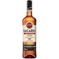 BACARDÍ Spiced, Premium Spirit Drink Made with Barrel-aged Rum, Blended with Natural Flavours and Spices, 35% ABV, 100cl / 1l