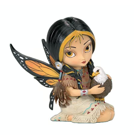 Jasmine Becket-Griffith Dreamsky, The Spirit Of Strength Eagle And Fairy Fantasy Art Figurine