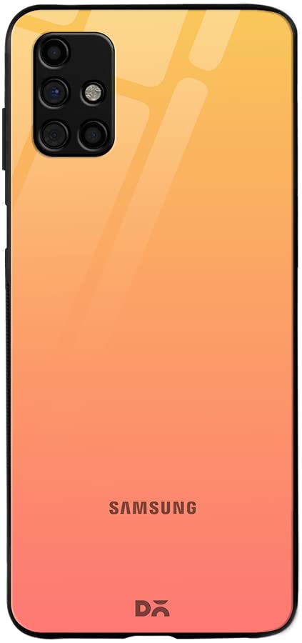 DailyObjects Sunrise Gradient Glass Case Cover for Samsung Galaxy M51| Polycarbonate TPU Slim Back Cover | Anti Shock, Scratch Resistant | Sturdy Design | Full Body Protection | Wireless Charging