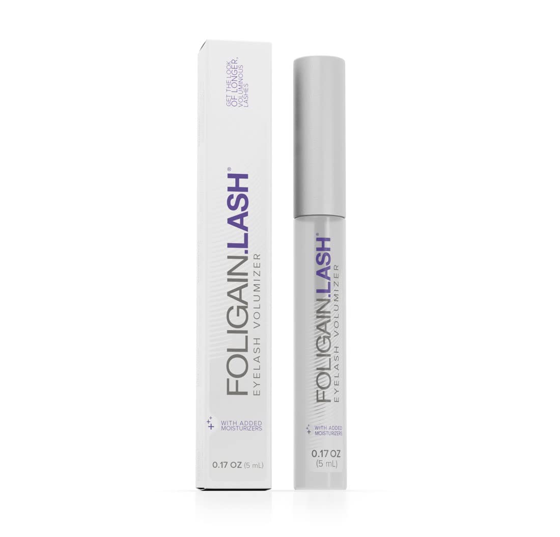 FoligainLash Eyelash Volumizer | Lash Enhancing Serum | Easy-To-Apply & Non-Irritating Eyelash Lengthener, 0.17 Oz