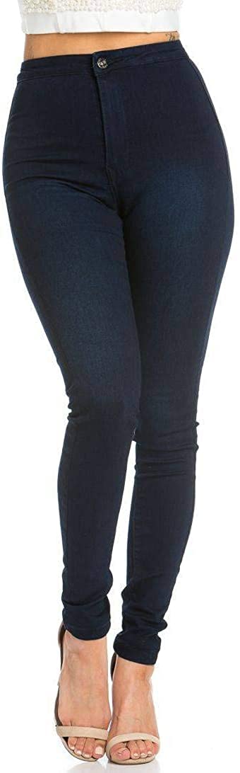 Super High Waisted Stretchy Skinny Jeans for Women (S-3XL) Dark Denim