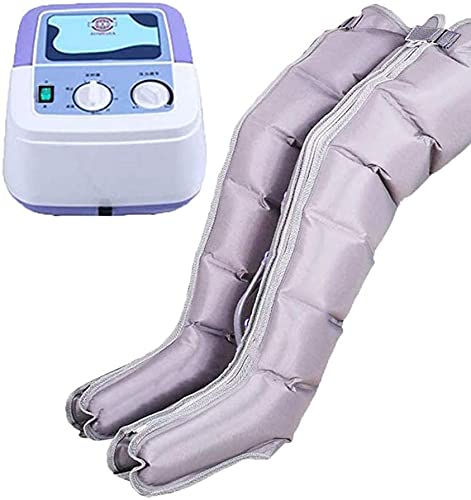 WFWPY Pneumatic Leg Massager Physiotherapy Recovery Boots Air Cycle System 6 Cavity with Mute Compression Pump