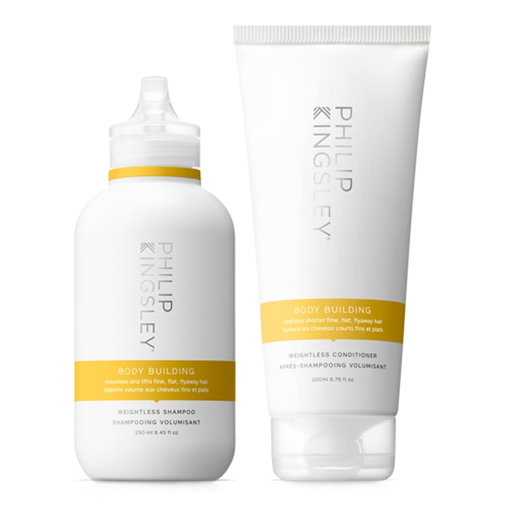 PHILIP KINGSLEYBody-Building Shampoo and Conditioner Set Volumizing Hair Products for Lifting Fine Limp Flat Flyaway Hair, Adds Volume, Lifts, and Shine