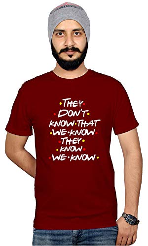 WorkshopGraphic Printed T-Shirt for Men & Women | Funny Quote Cotton T-Shirt | THEYDONTKNOW Tee| Stylish THEYDONTKNOW T-Shirt | Half Sleeve | Round Neck T Shirt | 100% Cotton T-Shirt | Short Sleeve T shirt