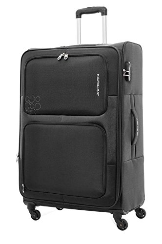 Polyester Medium Grey Soft Luggage