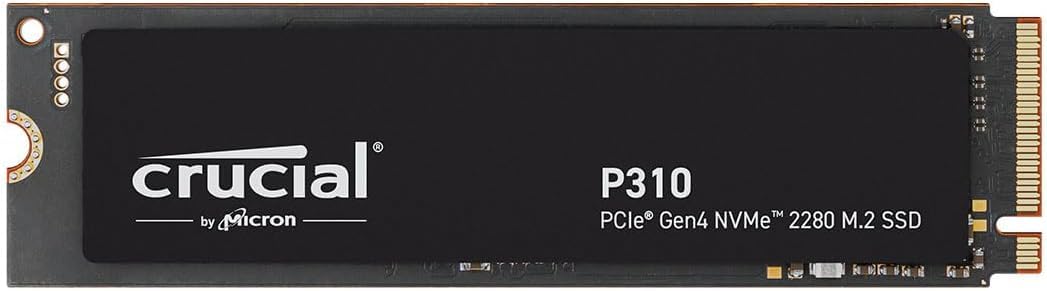 Crucial P310 500GB 2280 PCIe Gen4 3D NAND NVMe M.2 SSD – Up to 6,600MB/s – Shift up to Gen4, with Acronis Offer, Internal Solid State Drive (PC) – CT500P310SSD801