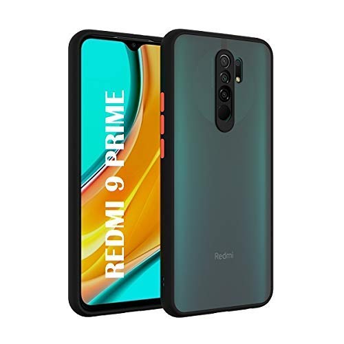 Redmi 9 Prime Smoke Silicone Back Matte Cover Case || Full Body and Camera Protection Back Cover case || Anti-Slip Grip || Black Pack of- 3 Colour by Rakesh Mobile