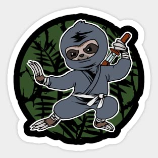 Sticker Kiss Cut, Ninja Sloth Funny Ninja Sticker, Id-Pqb Sticker, Vinyl Sticker, Funny Sticker, Gift Sticker