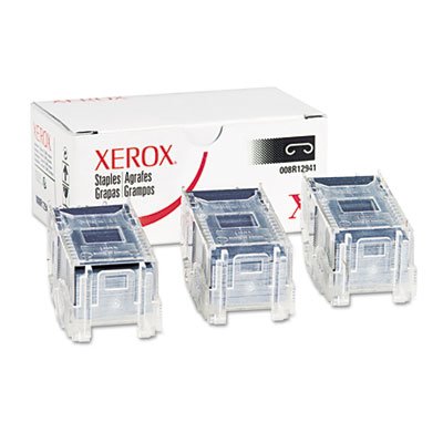 Xerox Part# 008R12941 Staple Cartridge 3Pack (OEM 8R12941) 5,000 Staples Ea.