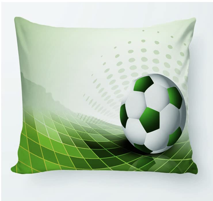 Home Brand Football Player Scores Goal Pillow