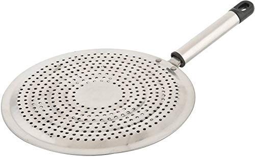 Dharam Paul Traders Stainless Steel Jali Roti Roast Grill/Papad Roaster/Chapati Toast Grill/paneer tandoor net/brinjal/Barbeque.-20 cm Diameter.