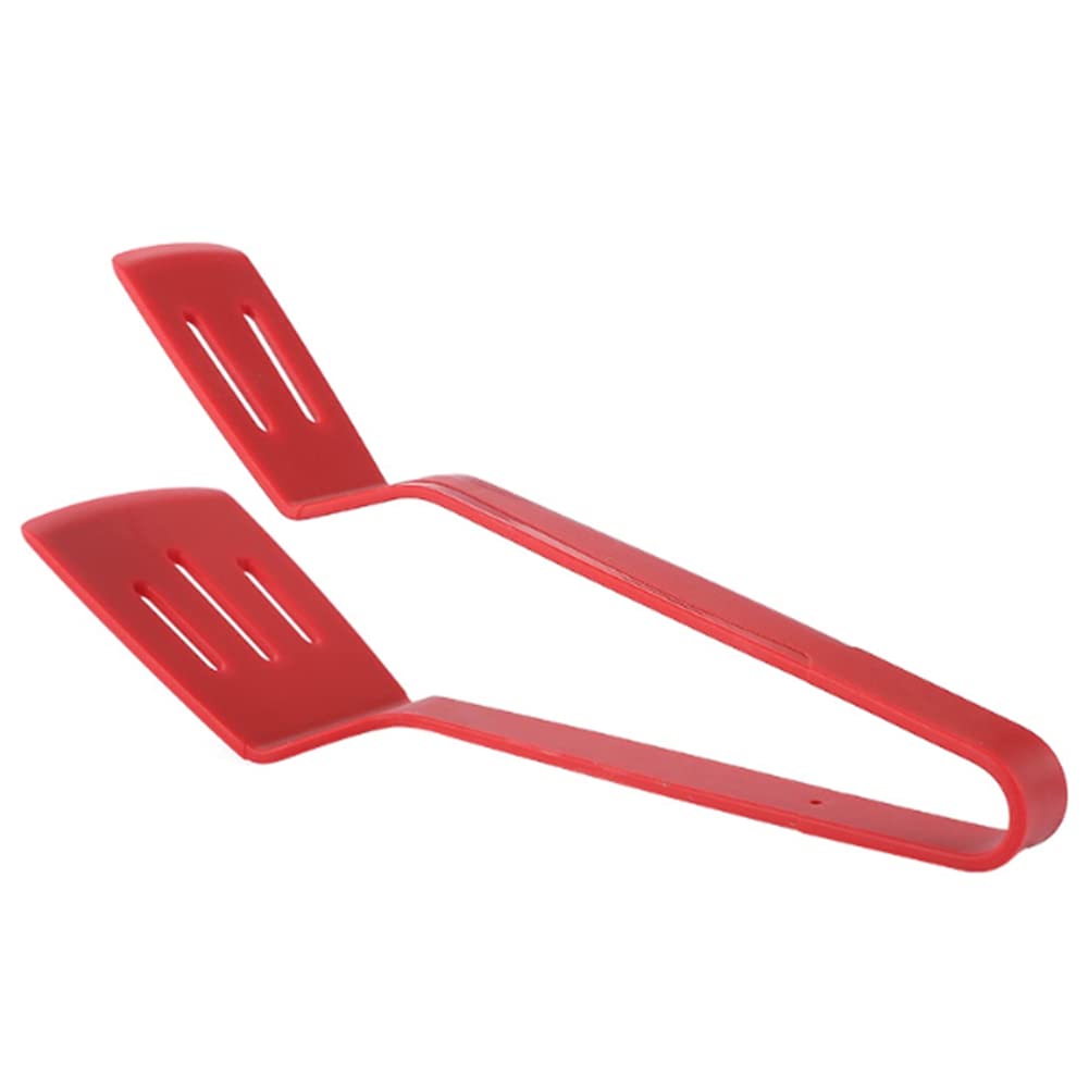 Dunlea 1 Piece Multipurpose BBQ Clamp Spatula for Gripper Bread Clip Fried Steak Clamp Red