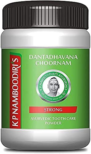 PUB K.P. NAMBOODIRI S Tooth Powder-Strong - 80 Gram (Ayurvedic Toothpowder 4 Pack)