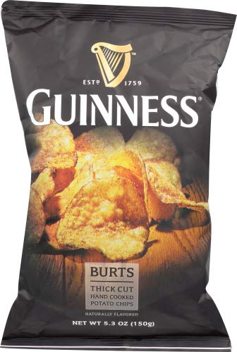 Burts Guiness Stout Potato Chips 5.3 OZ (Pack of 2)