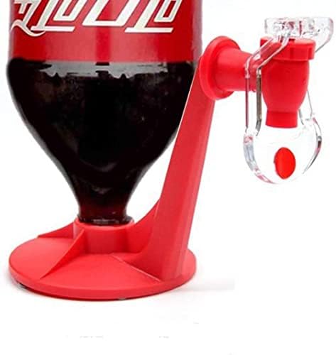 AMERTEER Magic Tap Saver Soda Dispenser, Hand Pressure Coke Bottle, Soda Dispenser Bottle Coke Upside Down Drinking Water Dispense Machine for Gadget Party Home Bar