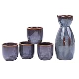 Japanese Sake Set Ceramic Sake Pot and Sake Cups (XJ)