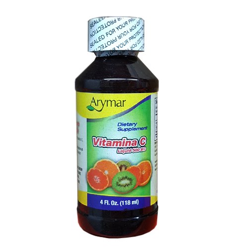 ARYMAR Vitamin C for Adults, Immune Support, Antioxidant, Orange Flavor (4 Fl Oz/Pack of 1)