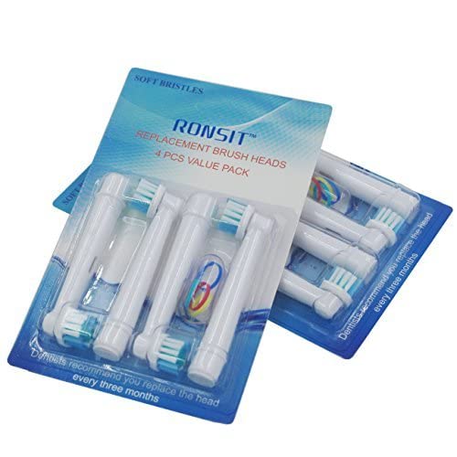 4 pcs Replacement Brush Heads Compatible with Oral-B Electric Toothbrush