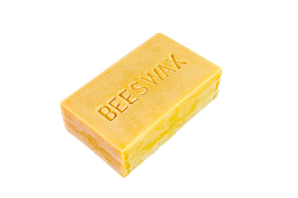 1 Pound All Natural Food Grade Beeswax Bar; Excellent for Polishing, Sealing, Cleaning Wood, Leather and Other Surfaces; 100% American Sourced; Made in USA