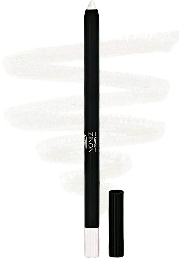 NONIZSolid Eyeliner Pencil - Long Lasting Waterproof Highly Pigmented Eye Liners - Matte Finish Eye Pencil - Unique Eye liner Creamy Texture (White 02)