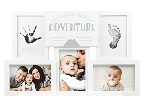 Tiny Ideas Hello Little One Collage Keepsake Photo Frame, White